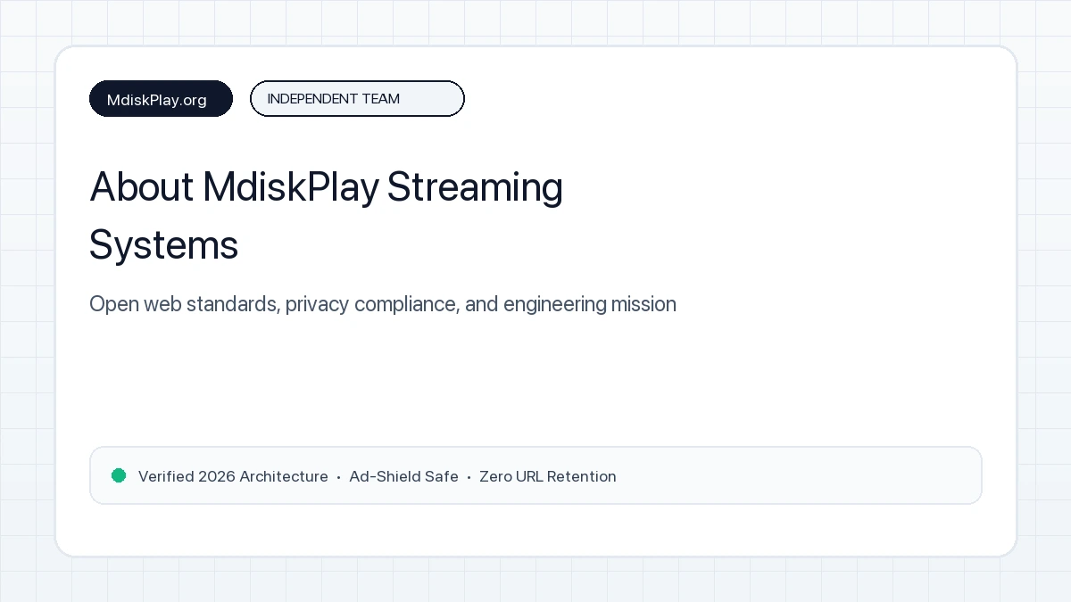 About MdiskPlay Platform Architecture & Mission